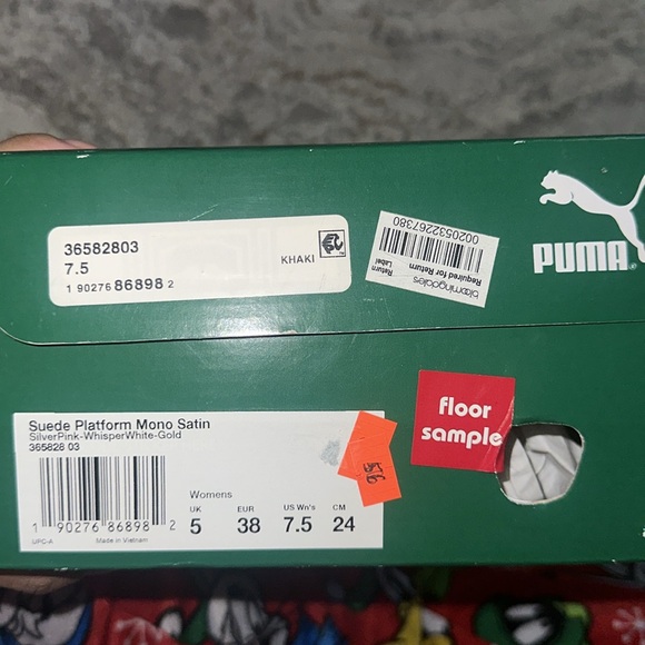 Puma Suede Platform Mono Satin Shoes - Picture 6 of 6